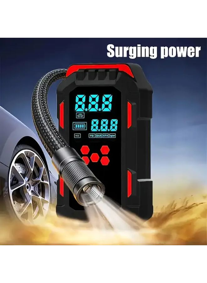 Multifunctional Host And Accessory Set 10 In 1 Car Jump Starter Air Compressor - Image 5